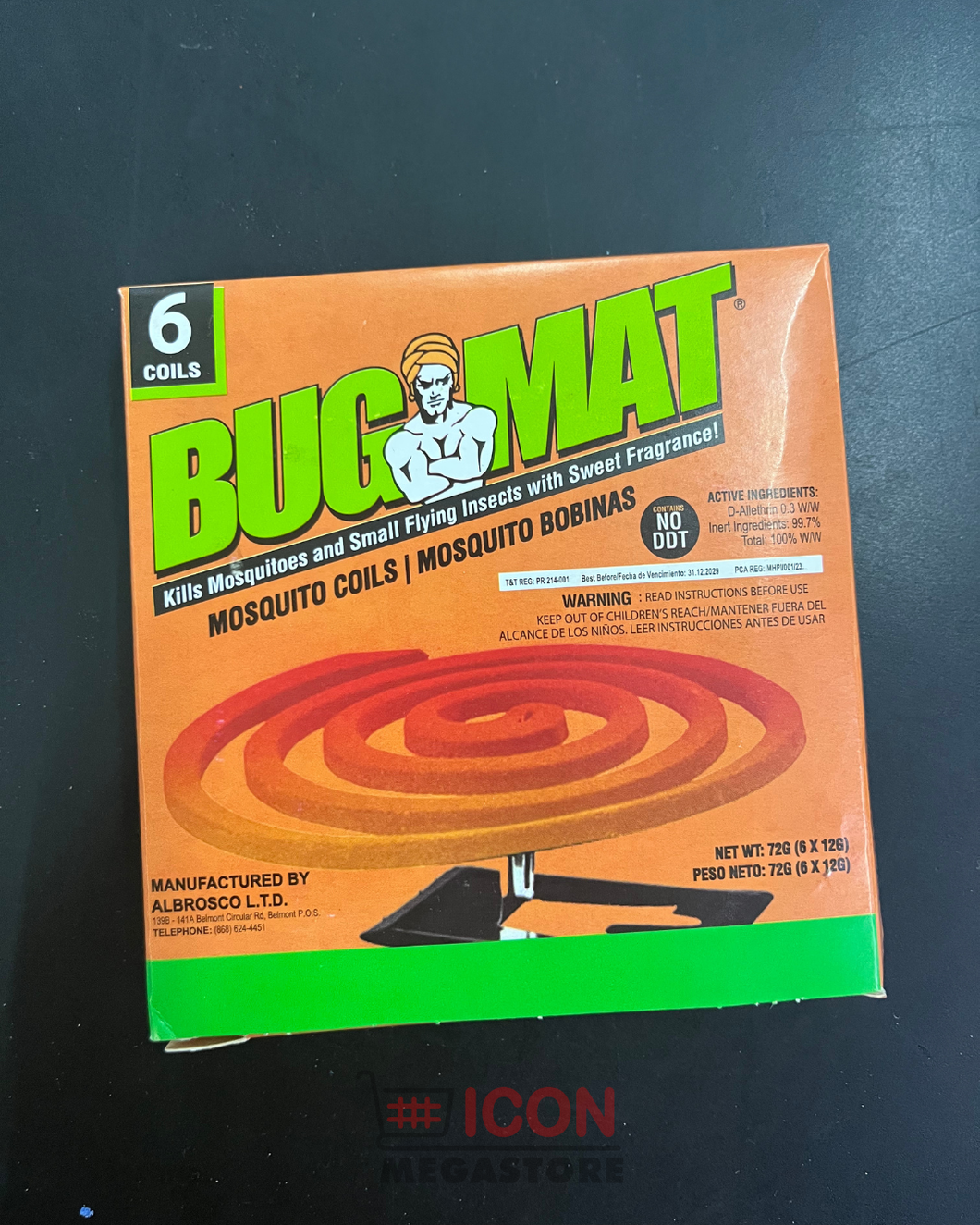 BUG MAT MOSQUITO COILS 7CT
