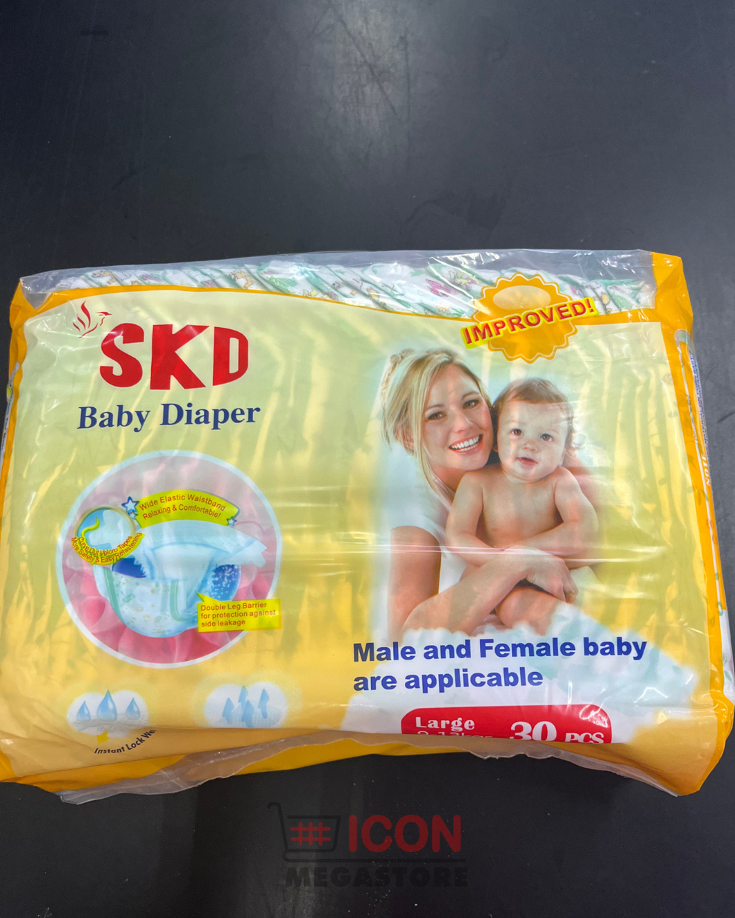 DIAPERS LARGE SKD 30CT