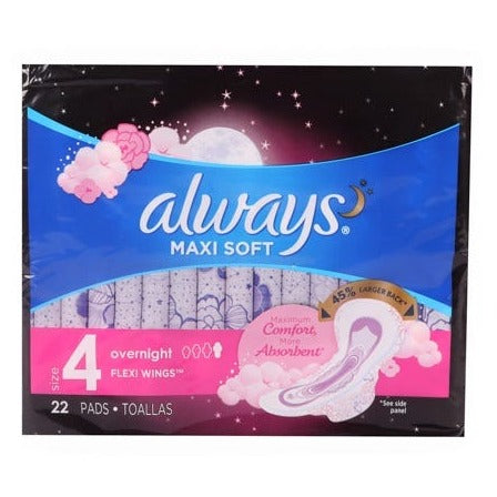 ALWAYS MAXI SOFT OVERNIGHT 22PADS