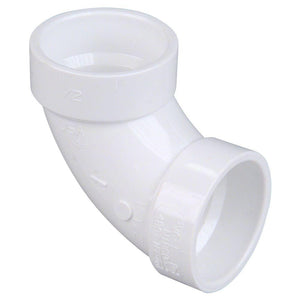 BEND 1 1/2'' WASTE WATER PVC 90 DEG