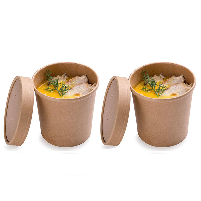 16OZ PAPER SOUP CUP & LID QUALITY 25COUNT-ICON