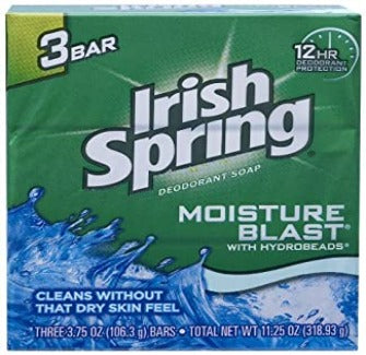 IRISH SPRING SOAP MOISTURE BLAST 3 PACK