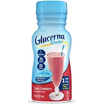 GLUCERNA SHAKE CREAMY STRAWBERRY 8OZ