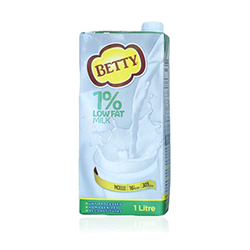 BETTY 1% LOW FAT MILK 1LITRE