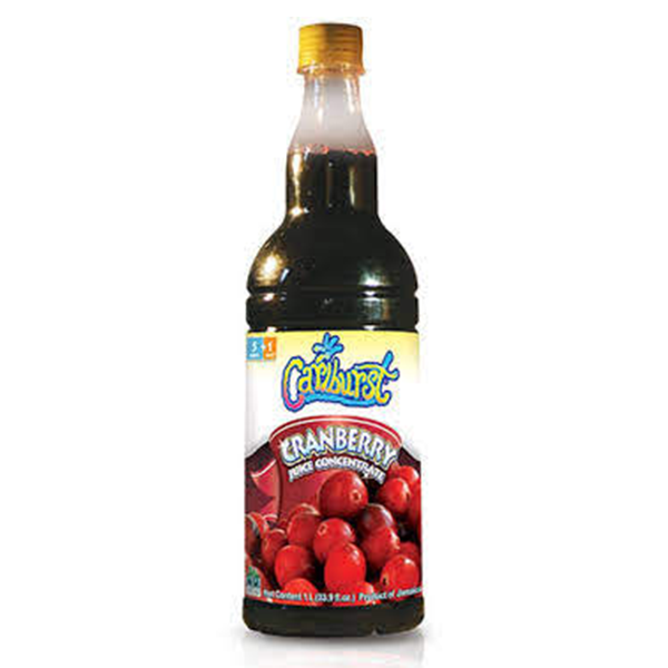 CARIBURST CRANBERRY JUICE CONC. 1 LITRE