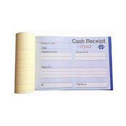 CASH RECEIPT BOOK -SMALL