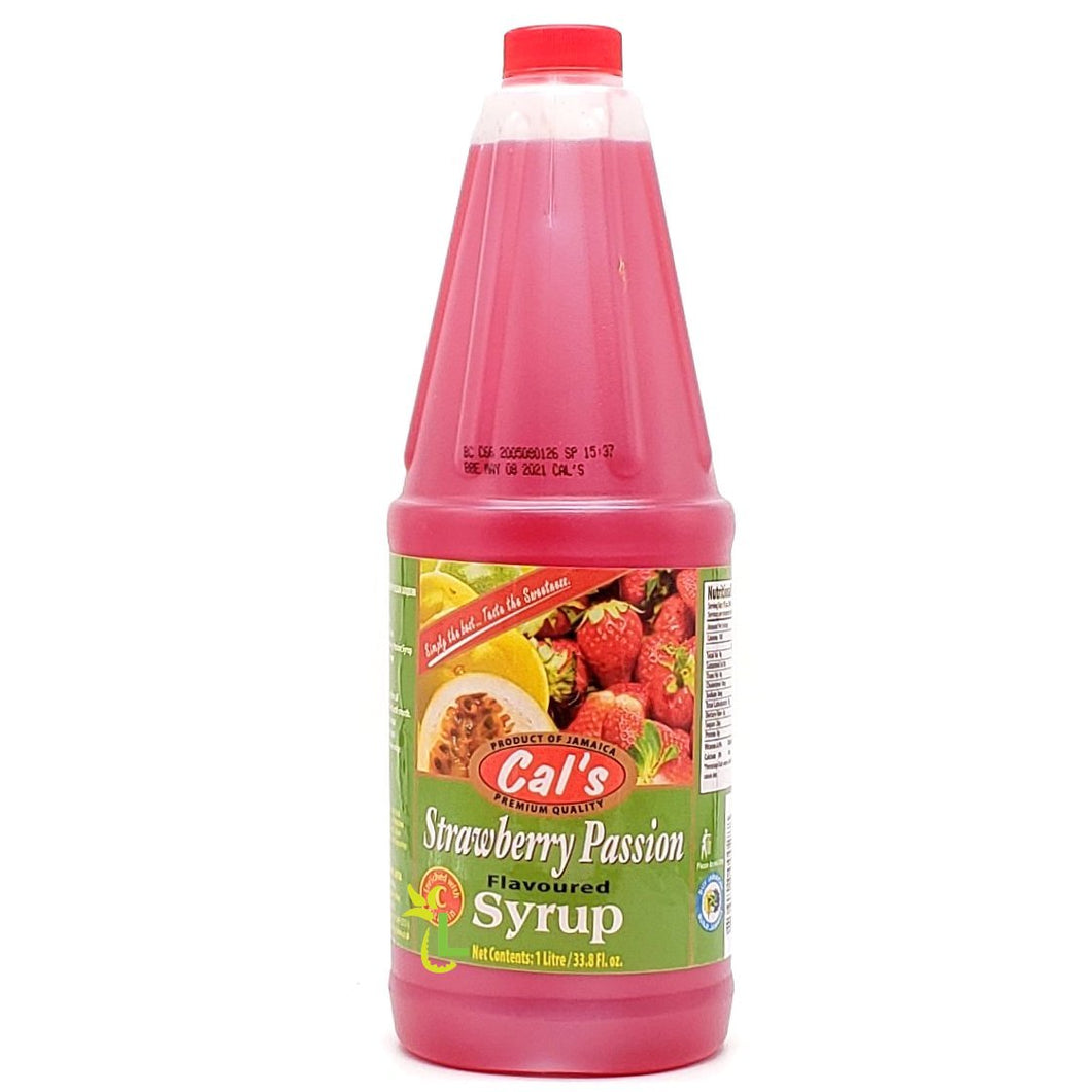 CAL'S STRAWBERRY PASSION SYRUP 1L