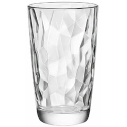 DIAMOND DRINKING GLASS   16 OZ