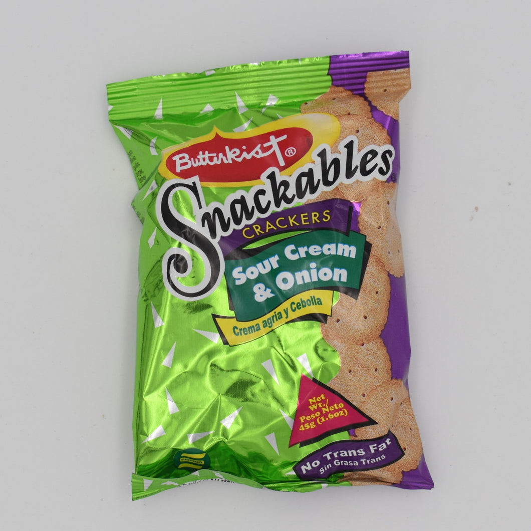 BUTTERKIST SNACKABLES SOUR CREAM&ONION 45G