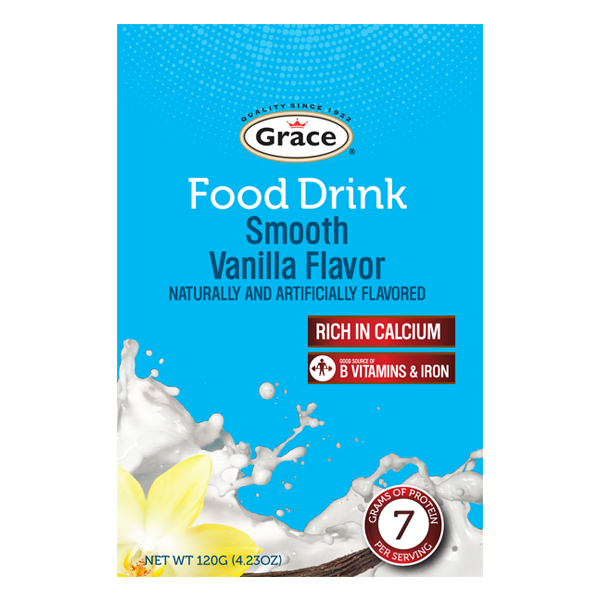 GRACE FOOD DRINK SMOOTH VANILLA 120G