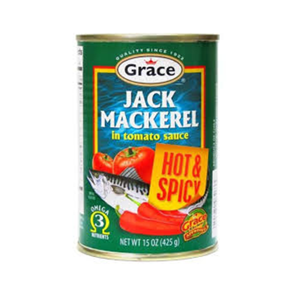 GRACE JACK MACKEREL HOT SAUCE 15OZ (425G)