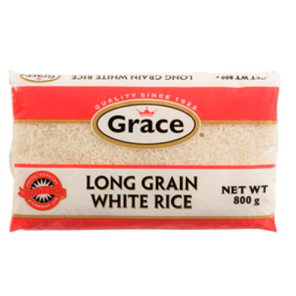 GRACE LONG GRAIN WHITE RICE 800G