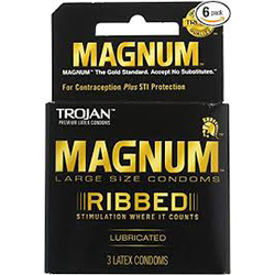 TROJAN MAGNUM  ORGINAL LUBRICATED CONDOMS 3 PACKS