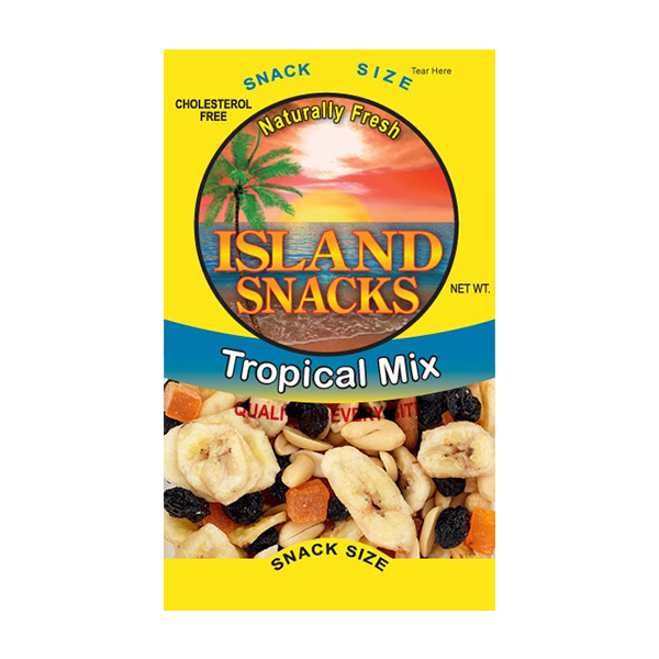 ISLAND SNACKS TROPICAL MIX 30Z