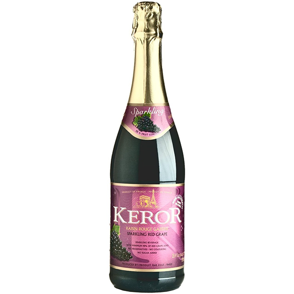 KEROR SPARKLING RED GRAPE JUICE 750ML