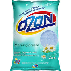 OZON LAUNDRY DETERGENT. MORNING BREEZE 400G