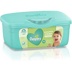 PAMPERS WIPES COMPLETE CLEAN UNSCENTED 72  COUNT