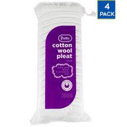 PRETTY WHITE COTTON WOOL 50G