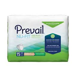 PREVAIL NU-FIT ADULT BRIEF XLARGE 15 COUNT