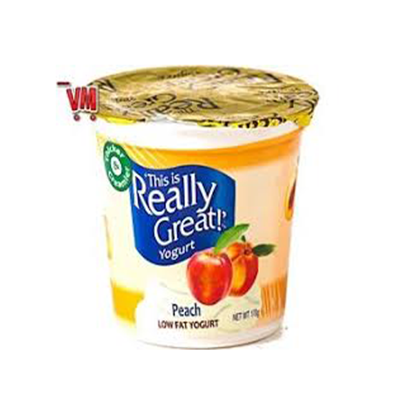 REALLY GREAT YOGURT PEACH 170G