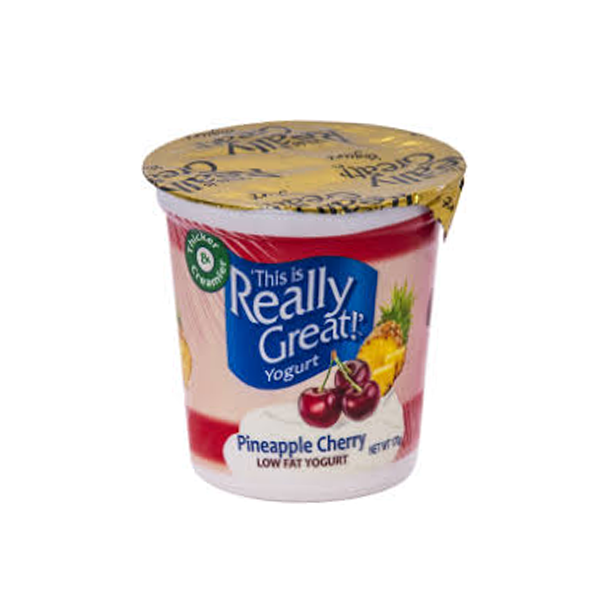 REALLY GREAT YOGURT PINEAPPLE CHERRY  170G