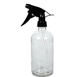 SPRAY BOTTLE CLEAR WITH TRIGGER 16 OZ