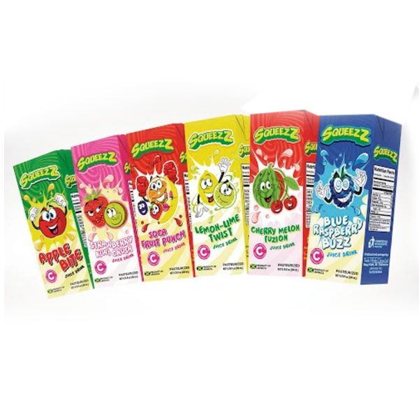 SQUEEZZ ASSORTED 24*200ML