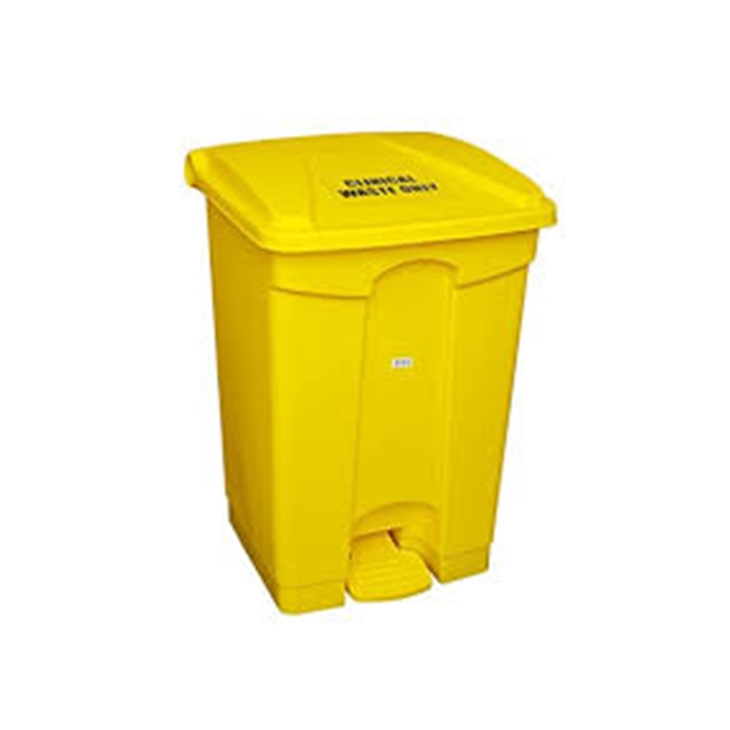 STEP ON BIN 30 LITRE YELLOW & BLACK