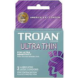 TROJAN LATEX CONDOMS ULTRA THIN 3 PACKS