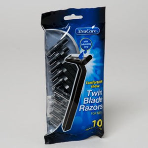 XTRA CARE TWIN BLADE RAZORS 10 PACK (MEN)