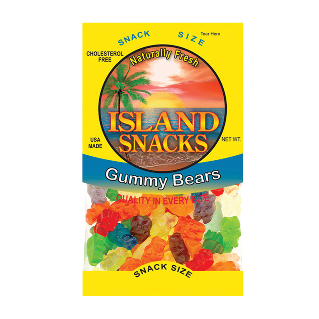 ISLAND SNACKS GUMMY BEARS 3.5OZ