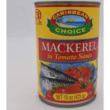 CARIBBEAN CHOICE  MACKEREL TOMATO SAUCE 15OZ