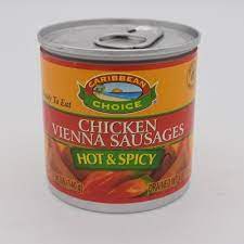 CARIBBEAN CHOICE CHICKEN VIENNA 140G