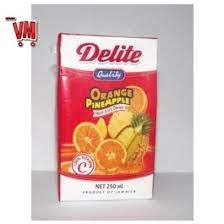 DELITE ORANGE PINEAPPLE 250ML