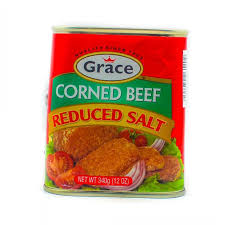 GRACE CORNED BEEF REDUCED SALT 12OZ