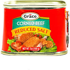 GRACE CORNED BEEF REDUCED SALT 7OZ