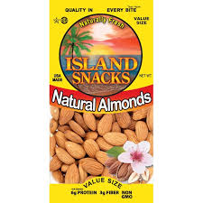 ISLAND SNACKS NATURAL ALMOND 2.5OZ