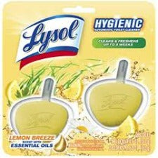 LYSOL TOILET CLEANER BLOCK LEMON 2 PACK