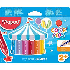 MAPED WAX JUMBO COLOR PEPS