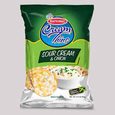 National Cream Thins Sour Cream&Onion 90G