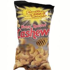 SUNSHINE HONEY ROASTED CASHEWS 34G