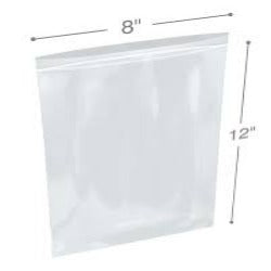 ZIP LOCK PILL BAG 8x12 ( ITEM # HAF14589) 80 COUNT