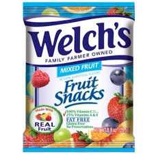 WELCH'S FRUIT SNACKS MIXED FRUITS 25.5G