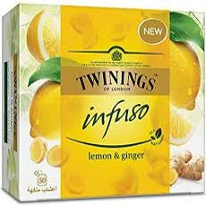 TWININGS INFUSO LEMON & GINGER 20 BAGS