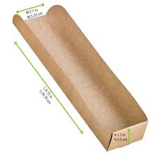 BIONATURE KRAFT HOT DOG TRAY 250CT