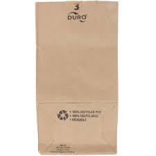 BROWN PAPER BAG SINGLE 3 LB