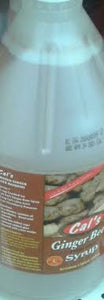 CAL'S SYRUP GINGER BEER 1 GALLON (3.78L)