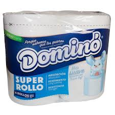 DOMINO TIOLET PAPER (4PK) SUPER ROLLO BLUE