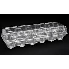 EGG TRAYS CLEAR PLASTIC EACH. (SINGLE)
