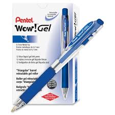 PEN PENTAL WOW GEL K437 BLUE